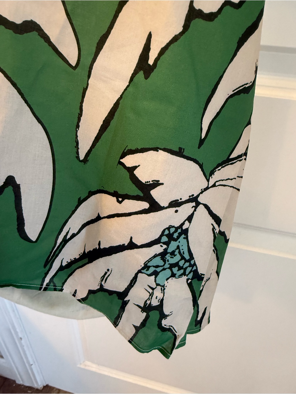 Nwt Benaar La Thea Green Palm Tree Printed Halter Mini Dress Size Xs — image 4 of 6